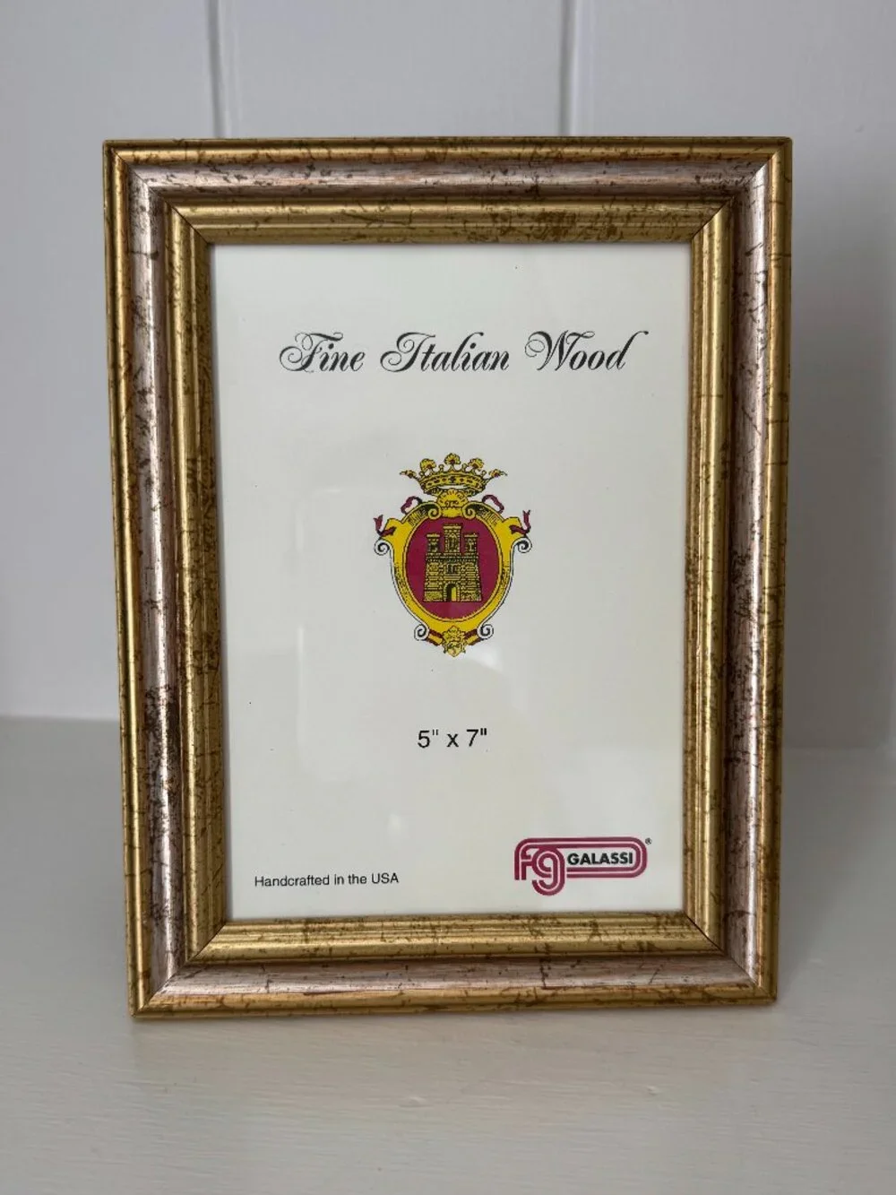 F.G. Galassi Handcrafted Fine Italian Wood Picture Fram, 5x7